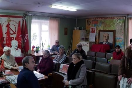 Фракции КПРФ в Заксобрании Владимирской области отчиталась перед избирателями Вязниковского района