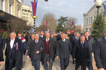 Г.А. Зюганов и депутаты КПРФ принимают участие в торжественных мероприятиях, посвященных пятилетию возвращения Крыма и Севастополя в состав России