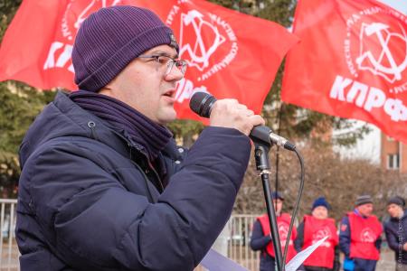 Акция протеста в Красноярске 