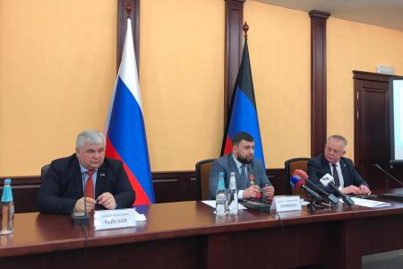 Казбек Тайсаев прибыл с рабочим визитом на Донбасс