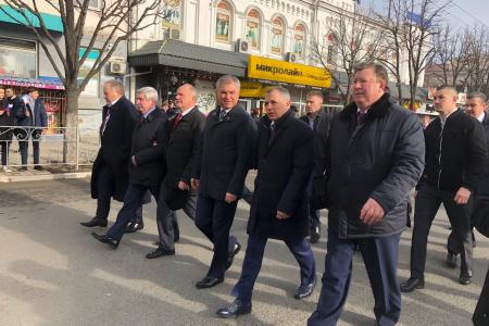 Г.А. Зюганов и депутаты КПРФ принимают участие в торжественных мероприятиях, посвященных пятилетию возвращения Крыма и Севастополя в состав России