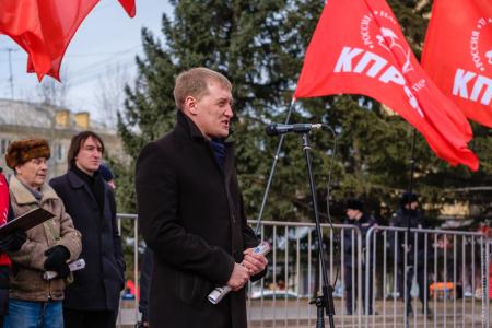 Акция протеста в Красноярске 