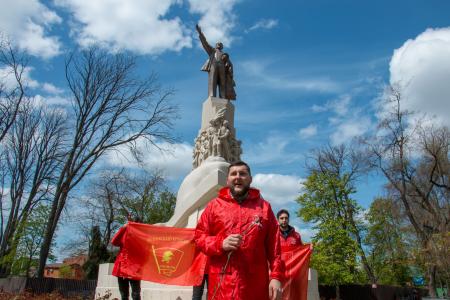 Краснодарский край. Коммунисты и комсомольцы отметили 149-й день рождения В.И. Ленина