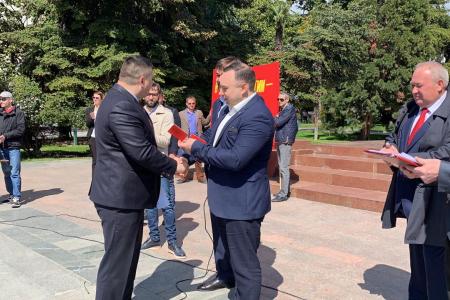 Республика Крым. В Ялте прошел митинг в честь Дня рождения А.И. Ленина.
