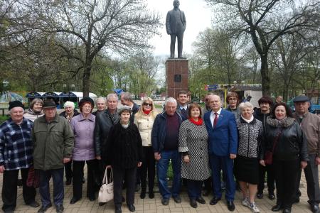 Краснодарский край. Коммунисты и комсомольцы отметили 149-й день рождения В.И. Ленина