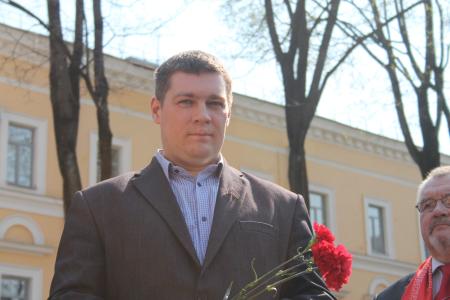 Псков: С именем Ленин - к победе социализма!