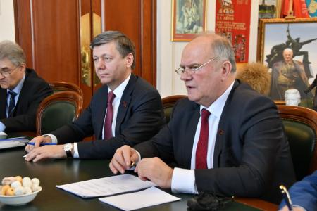 Г.А. Зюганов встретился с делегацией Йеменской социалистической партии во главе с  Генеральным секретарем товарищем  Аль Саккафом Абдулрахман Омар Абдулрахманом