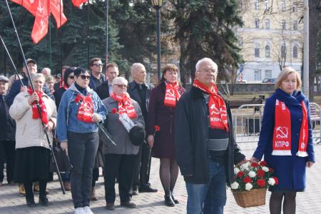 В Перми прошел митинг, посвящённый 149-й годовщине со дня рождения Ленина