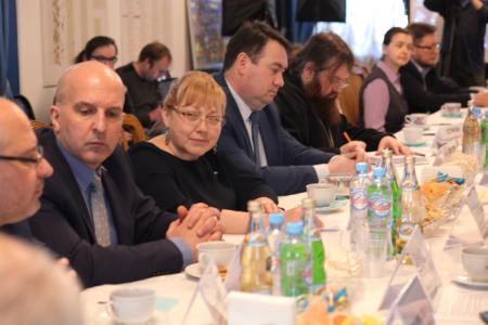 Владимир Поздняков принял участие во встрече с епископом Орехово-Зуевским Пантелеимоном