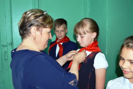 Саратовская область. В Турках  состоялся приём в пионеры