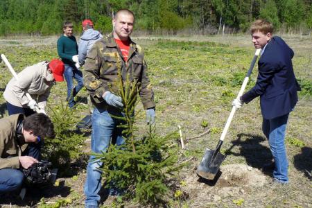 Ивановские коммунисты поддержали Всероссийский день посадки леса