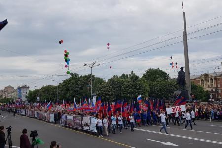 Казбек Тайсаев, Александр Ющенко, Виктор Губарев, Владимир Родин, Юлия Михайлова, Юлий Якубов с 10 по 12 мая приняли участие в праздничных мероприятиях в ДНР и ЛНР