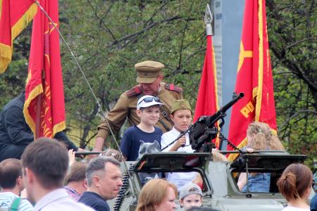 Празднование 74-ой годовщины Великой Победы в Челябинске