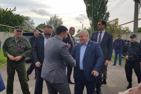 Казбек Тайсаев, Александр Ющенко, Виктор Губарев, Владимир Родин, Юлия Михайлова, Юлий Якубов с 10 по 12 мая приняли участие в праздничных мероприятиях в ДНР и ЛНР