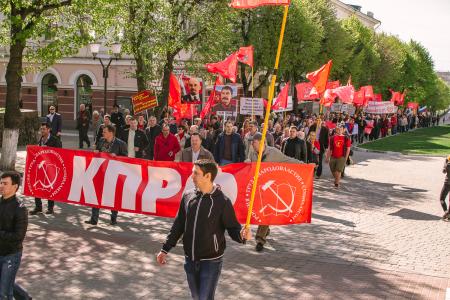 В Орловской области прошли праздничные и протестные мероприятия