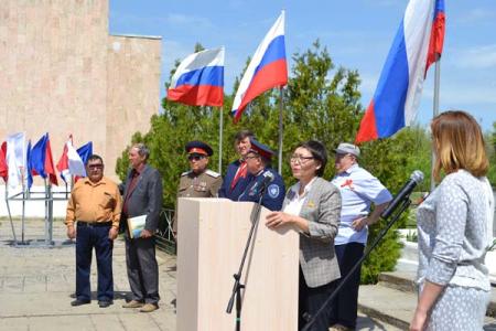 Калмыцкие коммунисты почтили память красного командира Н.А. Колесова