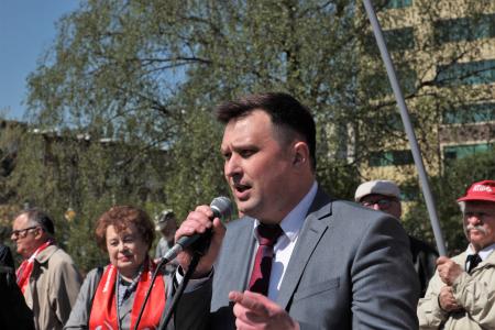 Калининградцы вышли на демонстрацию в честь Первого Мая