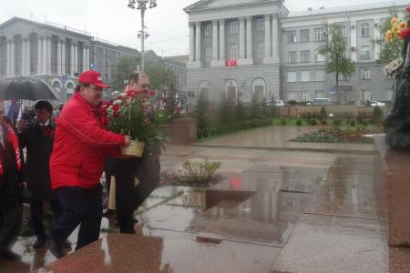 Н.Н. Иванов принял участие в Первомайской демонстрации в Курске
