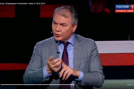 Л.И. Калашников принял участие в телепрограмме «Вечер с Владимиром Соловьевым»