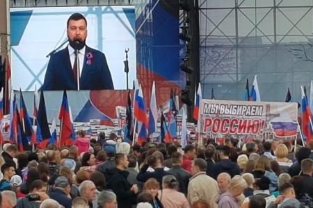 Казбек Тайсаев, Александр Ющенко, Виктор Губарев, Владимир Родин, Юлия Михайлова, Юлий Якубов с 10 по 12 мая приняли участие в праздничных мероприятиях в ДНР и ЛНР