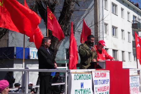 Коммуниста задержали во время первомайского митинга в Забайкалье