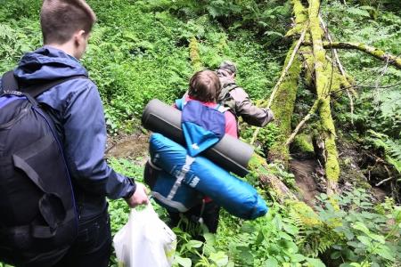Калининградские комсомольцы совершили увлекательный пеший поход в священное место прусских племен