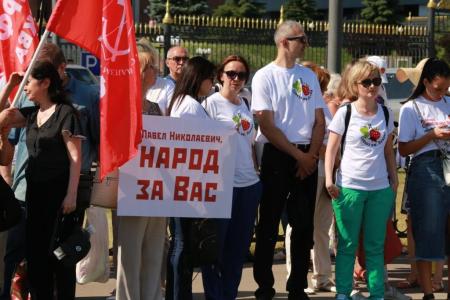 К.К. Тайсаев принял участие в акции у Московского областного суда в поддержку народного кандидата в Президенты П.Н. Грудинина