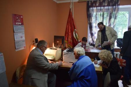 Московская область. Депутат-коммунист Александр Наумов провел прием граждан в Пущино