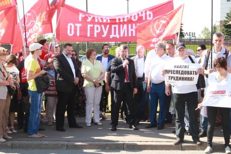 К.К. Тайсаев принял участие в акции у Московского областного суда в поддержку народного кандидата в Президенты П.Н. Грудинина
