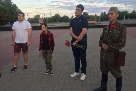 Белгородские комсомольцы совершили ночной автопробег по местам боевой славы