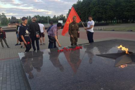 Белгородские комсомольцы совершили ночной автопробег по местам боевой славы