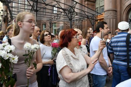Г.А. Зюганов принял участие в открытии мемориальной доски, посвященной Л.Г. Зыкиной