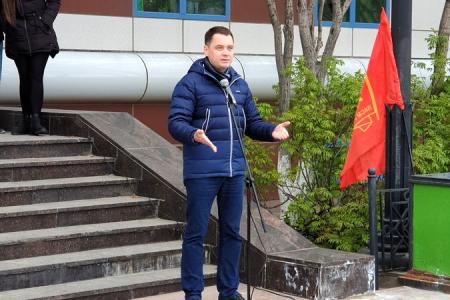 Кандидат в губернаторы Сахалинской области от КПРФ Алексей Корниенко побывал в Охе