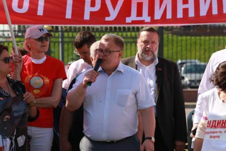 К.К. Тайсаев принял участие в акции у Московского областного суда в поддержку народного кандидата в Президенты П.Н. Грудинина