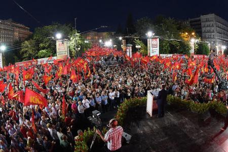 Крупный митинг КПГ в Афинах