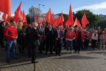 Липецк. Красные в городе: шествие и встреча