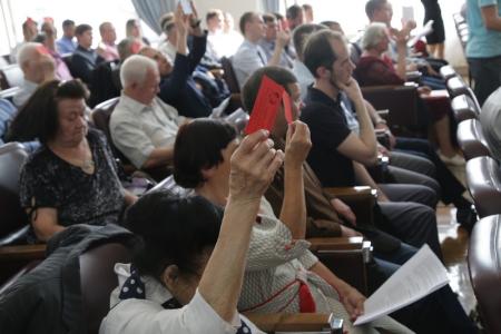 Второй этап: Начала работу XXVII отчетно-выборная Конференция Новосибирского областного отделения КПРФ