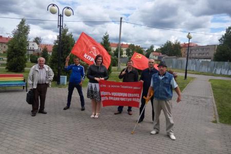 В Калининградской области прошли пикеты в защиту социальных прав граждан