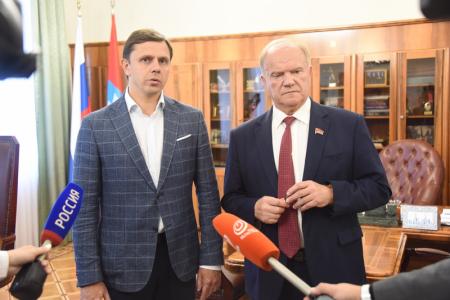 Г.А. Зюганов прибыл с рабочим визитом в город Орел