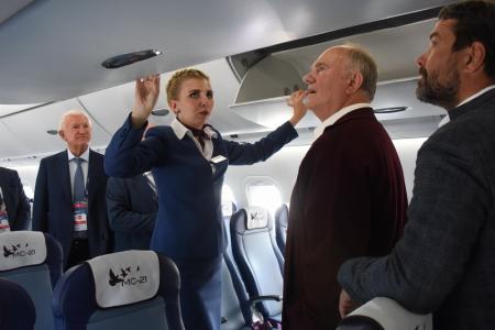 Г.А. Зюганов посетил аэрокосмический салон МАКС-2019 в подмосковном Жуковском