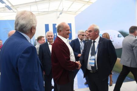 Г.А. Зюганов посетил аэрокосмический салон МАКС-2019 в подмосковном Жуковском