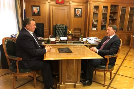 Владимир Кашин и зампредседателя российского Правительства Алексей Гордеев провели рабочую встречу 