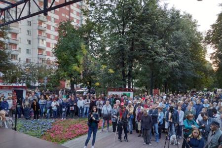 В Москве прошел митинг в защиту Измайловского леса