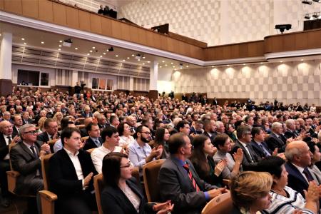 Юрий Афонин принял участие в церемонии вступления Анатолия Локтя в должность мэра Новосибирска