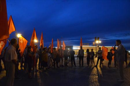 Митинг КПРФ «За честные выборы» прошел в Астрахани