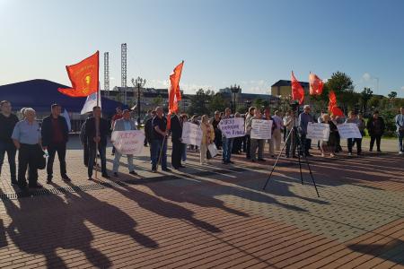 Победа над милитаристской Японией и ЗА честные выборы - митинг в Южно-Сахалинске