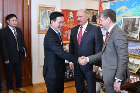 Г.А. Зюганов встретился в Москве с делегацией Коммунистической партии Вьетнама 