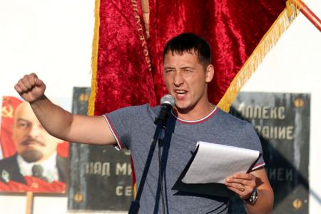 Победа над милитаристской Японией и ЗА честные выборы - митинг в Южно-Сахалинске