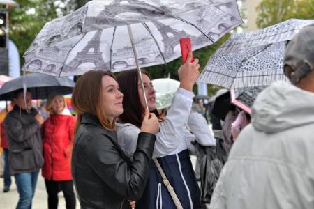 Анатолий Локоть открыл уникальный фонтан в Новосибирске