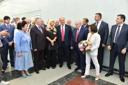 Г.А. Зюганов выступил на открывшейся в Госдуме выставке «Ирина Роднина. Непобедимая»
